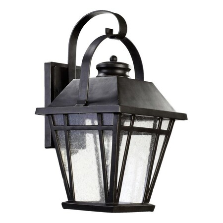 Quorum One Light Old World Clear Seeded Glass Wall Lantern 764-9-95